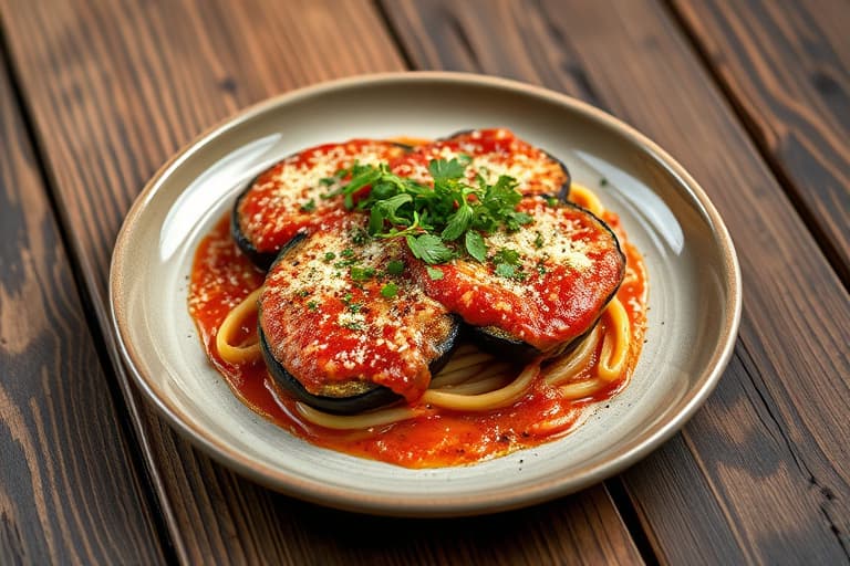 Crouton Eggplant Parmesan