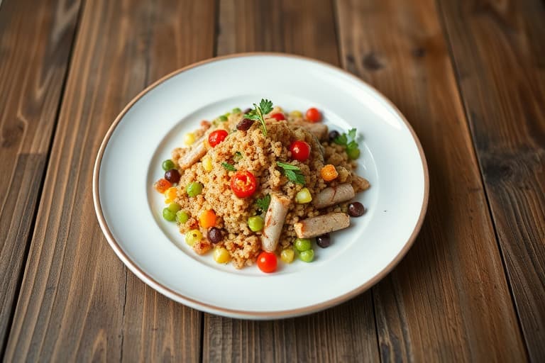 Krydret linse- og quinoa-karri