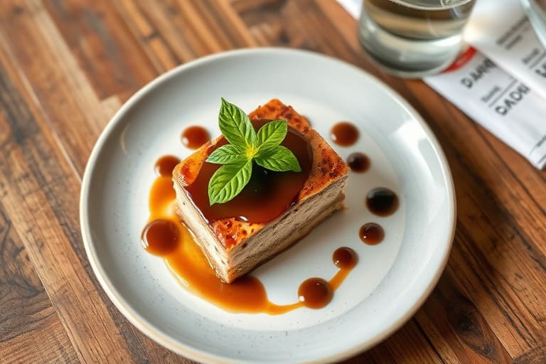 Gresskar-kaffekake med brunt sukker-glasur