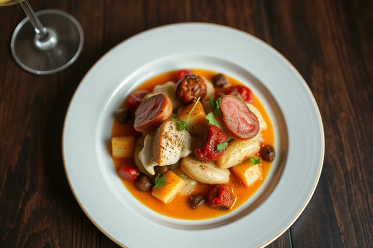 Bacons og blåmuggostpotetpannekaker