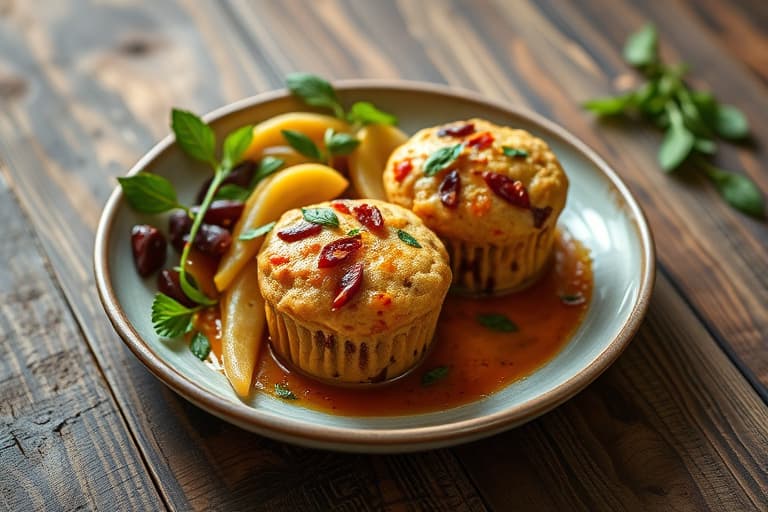 Lavkarbo bananproteinmuffins