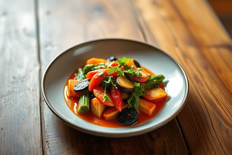 One-Pan Sriracha kylling og grønnsaker