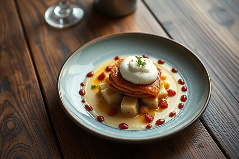 Eplepai med streusel-krem