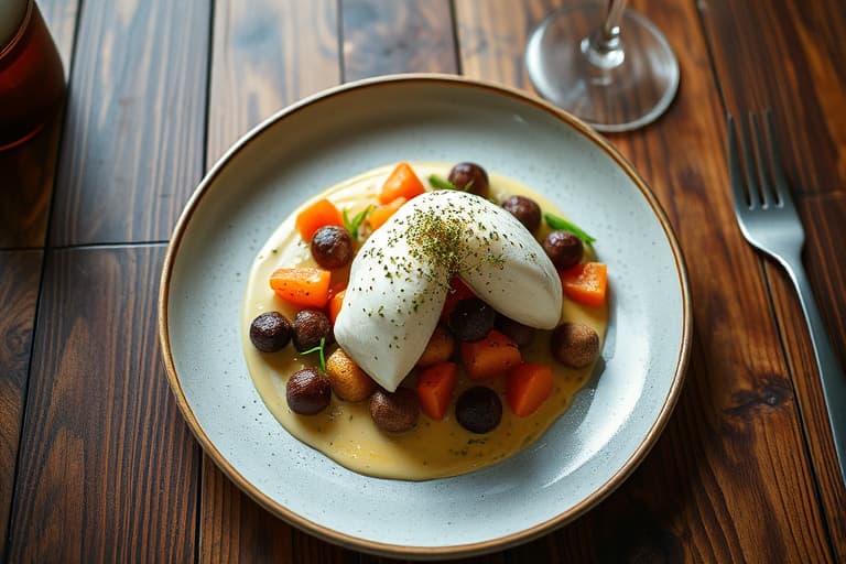 Frokostpølsegryte med potetdeig