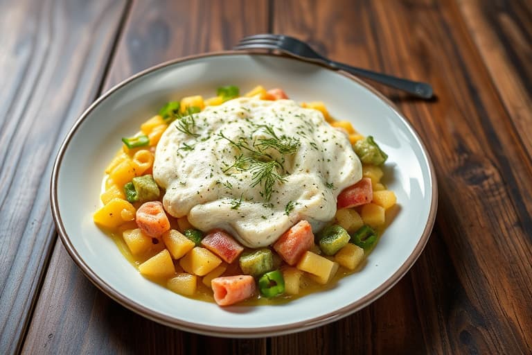 Ultra lavfett dill- og syltepikkeldip