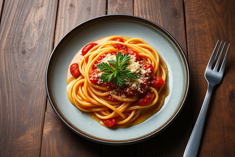 Fullkornspasta med marinara-saus