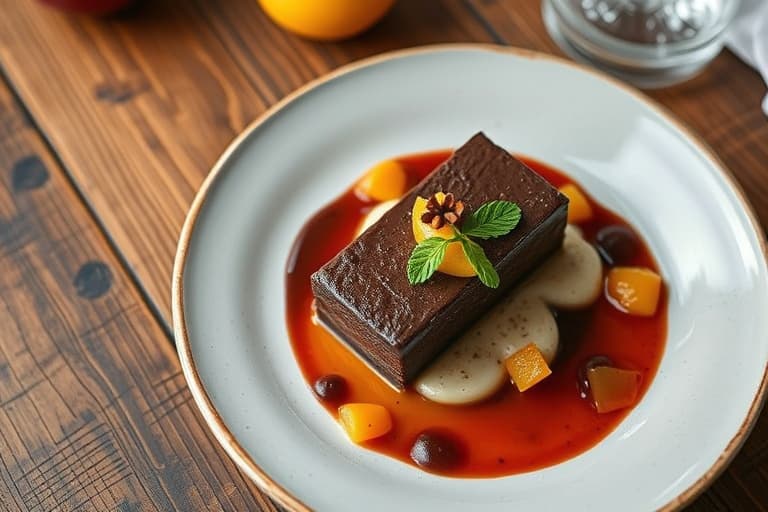 Sjokolade- og aprikosskake