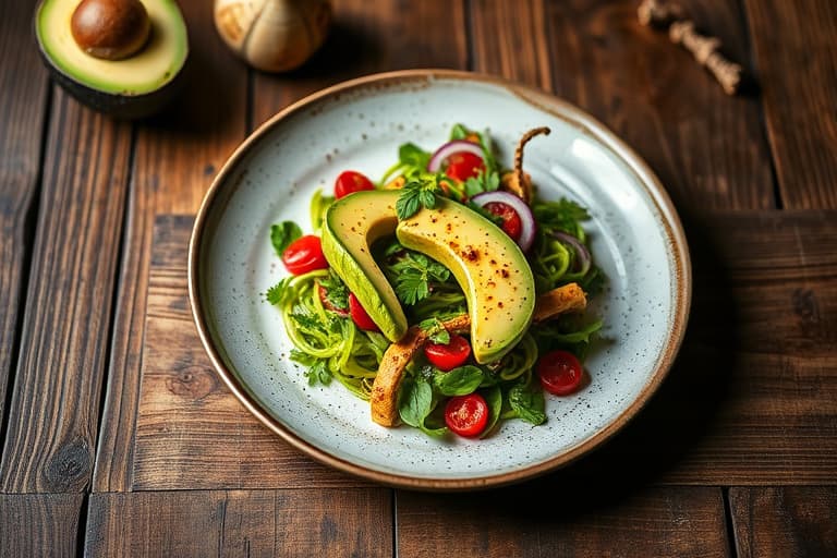 Avocado- og skinke-smørbrød