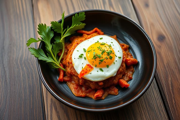 Mors kimchi-egg