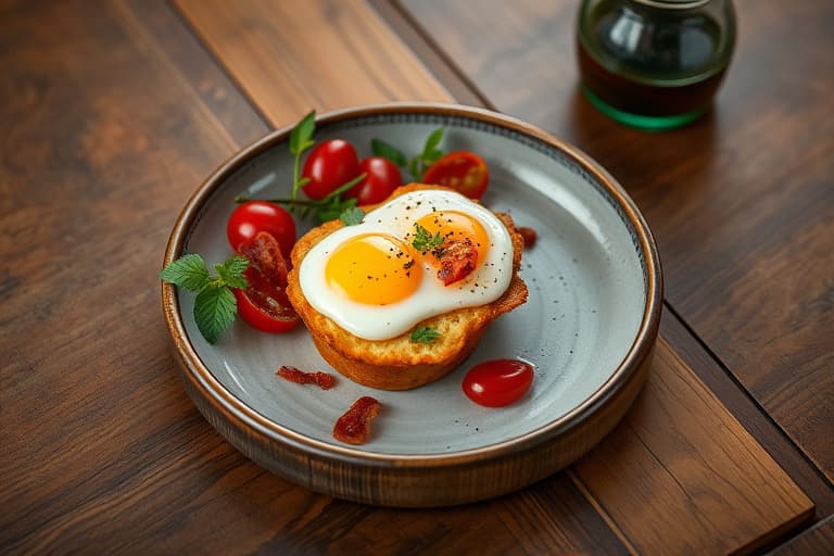 Bacon- og egge-muffins