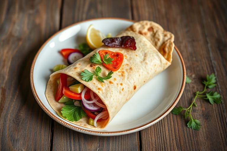 Enkle og lettvinte vegetariske salatwraps