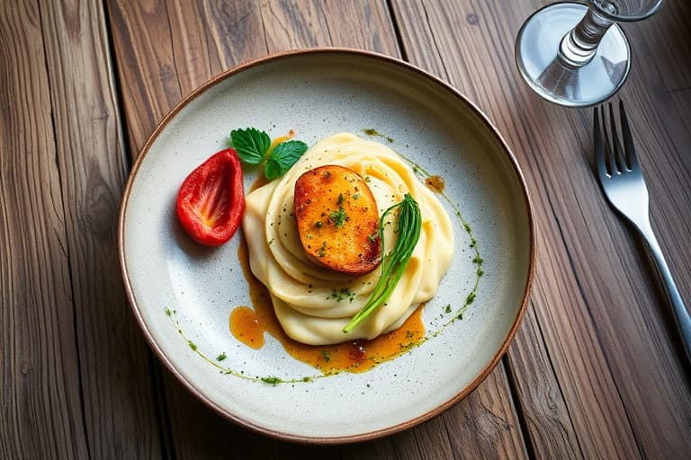 Nonas hjemmelagde myke tofu ved bordet