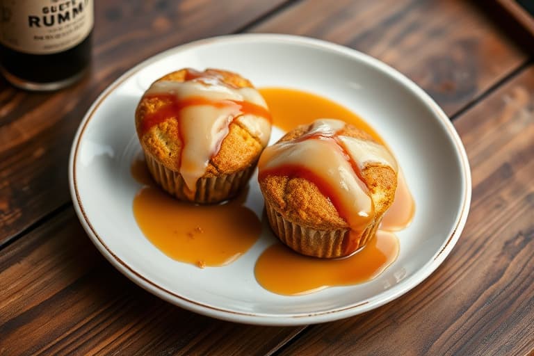 Hot Buttered Rum-muffins