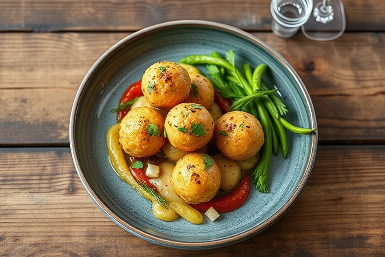 Enkle surkål- og pølseballer