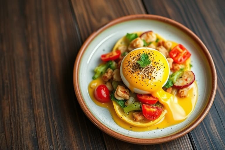 Hel egg og sesammayonnaise