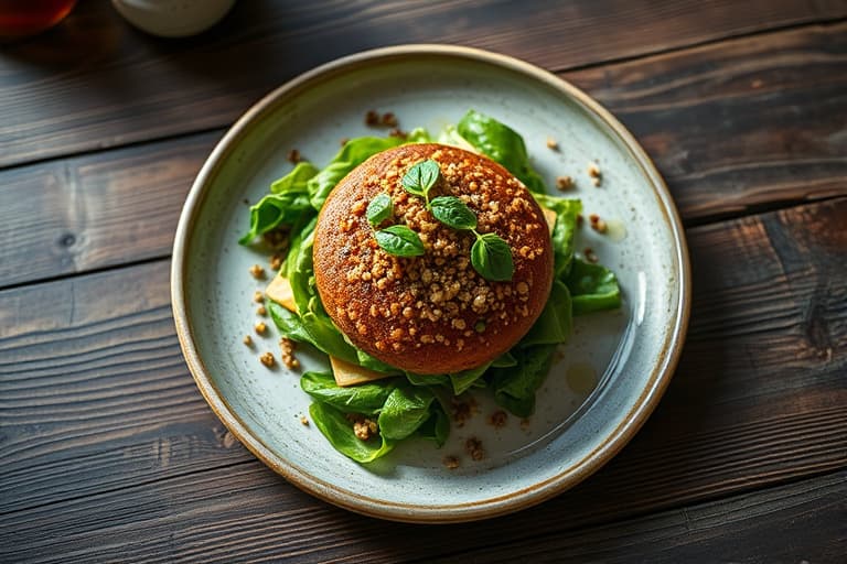 Sorte bønne- og quinoa-grønnsaksburgere