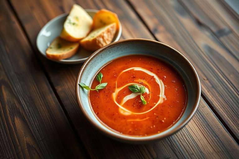 Gullfarget gazpacho-dip
