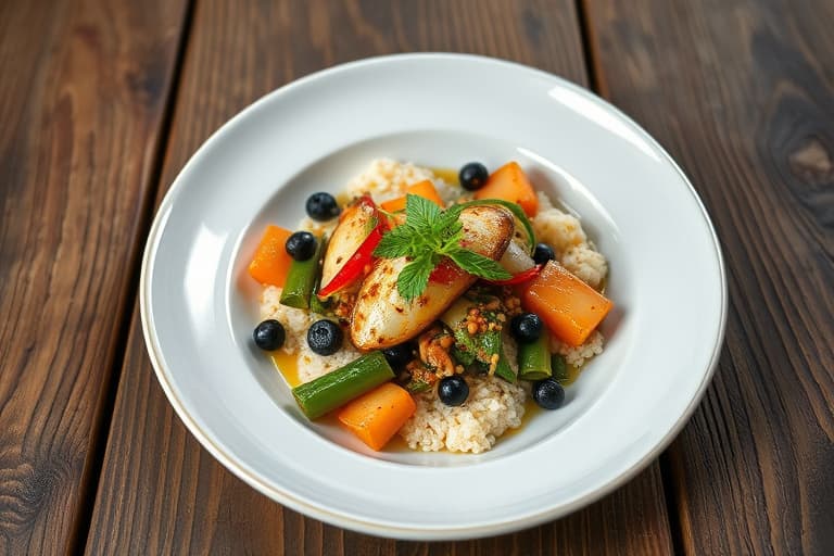 Vegansk japansk karré av nepe