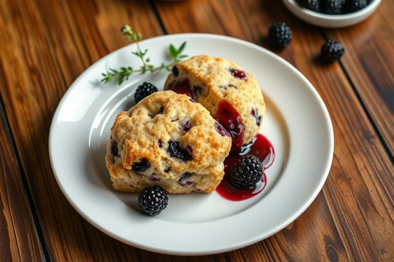 Blackberry-Thyme Scones