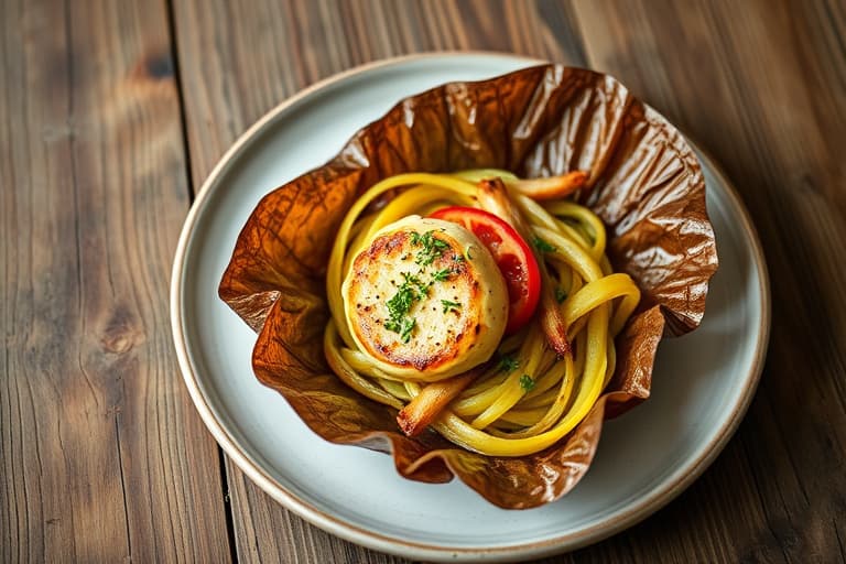 Grillet hel ørret i foliepakker