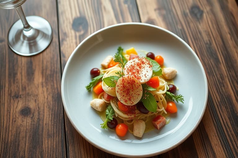 Kremet kyllingsalat med fersken