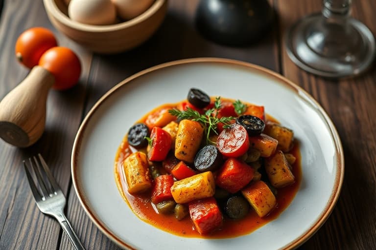 Ratatouille med kikerter