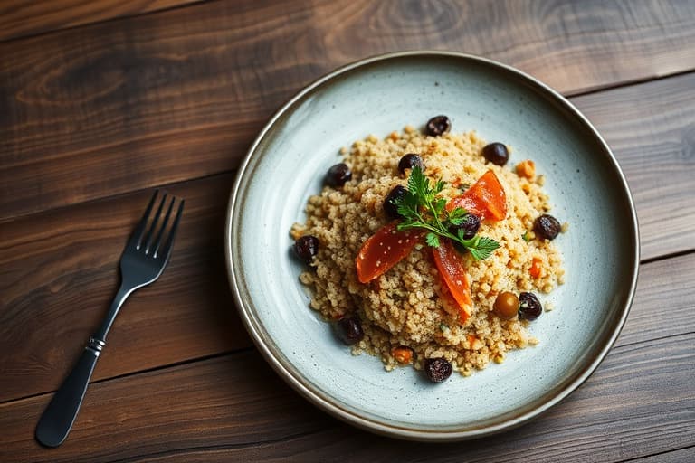 Jan sine brune riskuler og quinoa med ostefyll