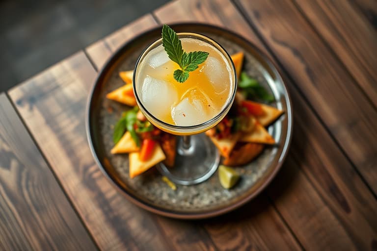 En enkel margarita med fire ingredienser