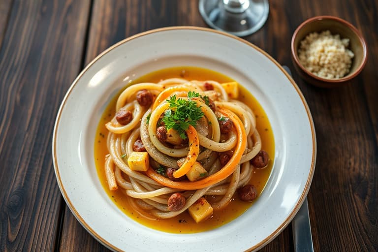 Superrask asiatisk nudelskål for én