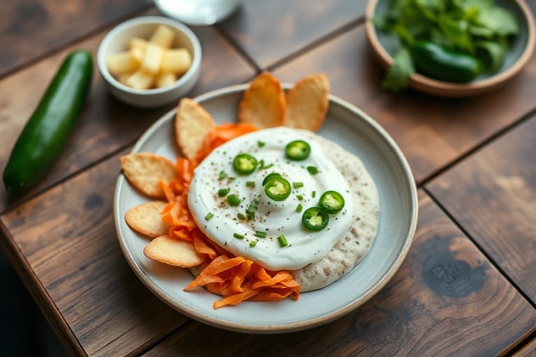 Kremet jalapeño ranch-dip