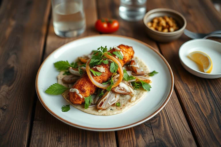 Lettkrydret kyllingshawarma