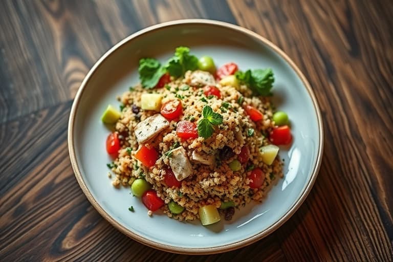 Sorte bønner, mais og quinoa-salat
