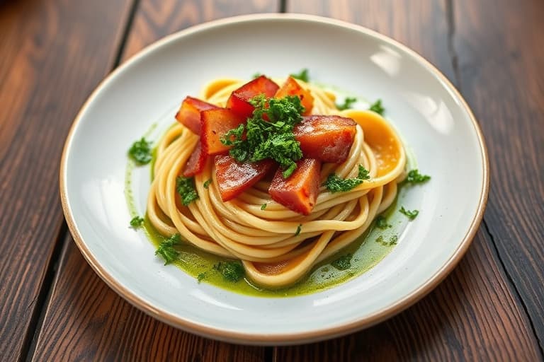 Kylling innbakt i bacon med pesto