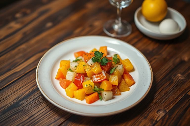 Sitrus- og valnøttsalat