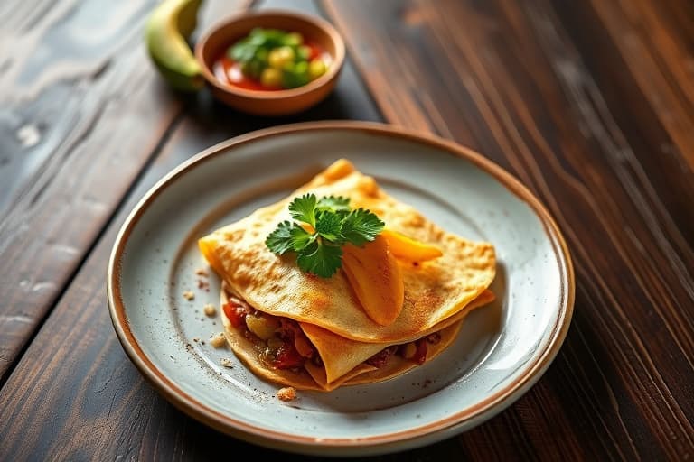 Het mexicansk bønnecrêpe