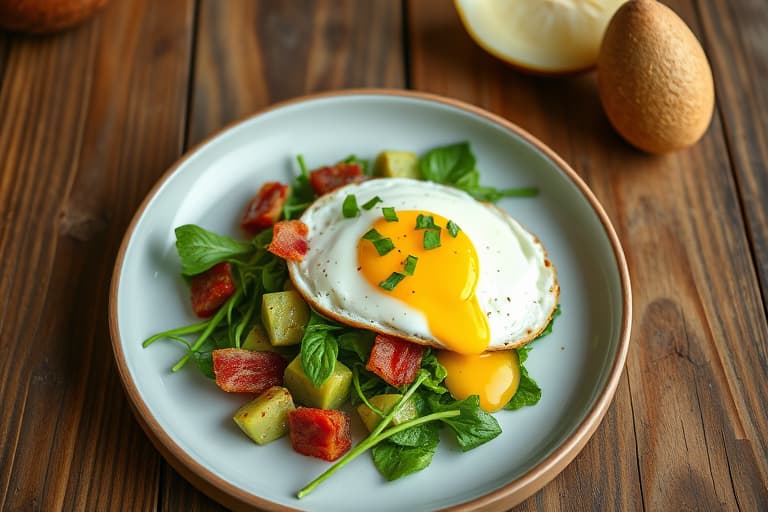 Avokado- og baconfylte egg