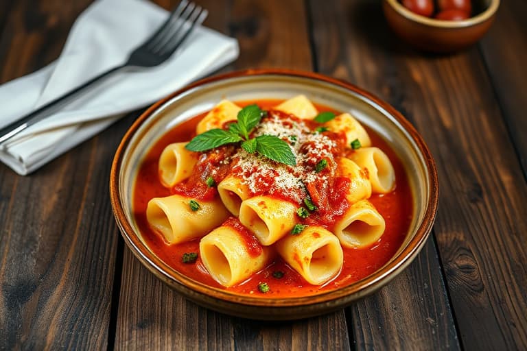 Hjemmelaget bakt manicotti