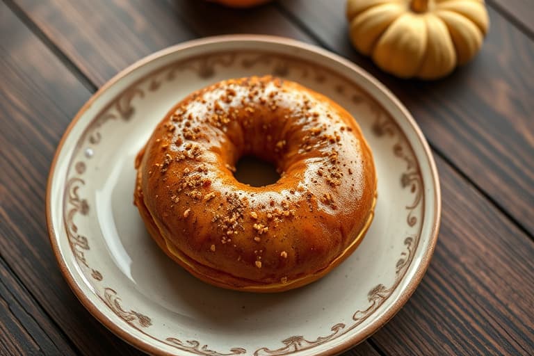 Pumpkin Spice Bagel