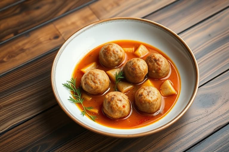 Litas albondigas (kjøttbollsuppe)
