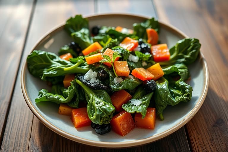 Røykfylte vegetariske collard greens