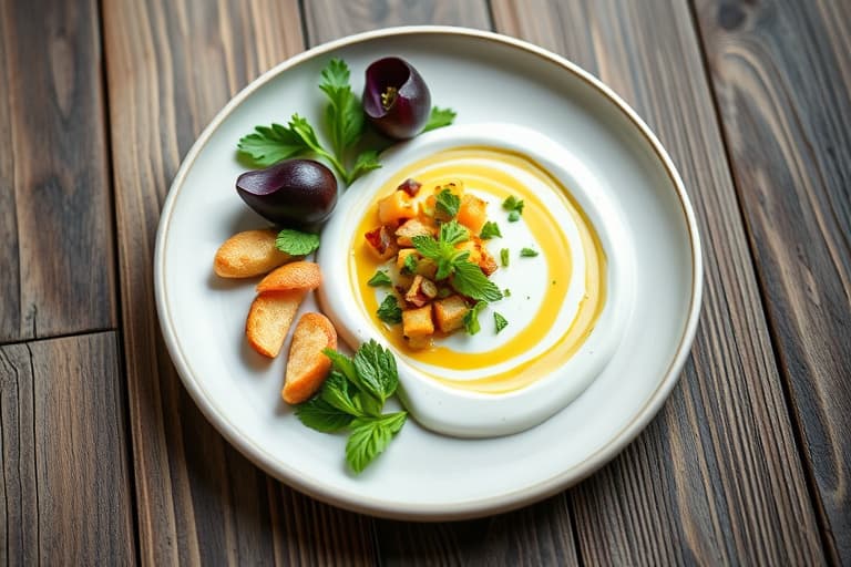 Krydret peanøttsmør- og yoghurt-dip