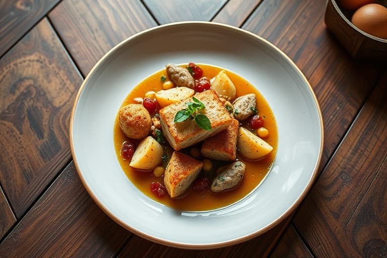 Baconskålen og røkt gouda-blomkålmos (lavkarbo og glutenfri)