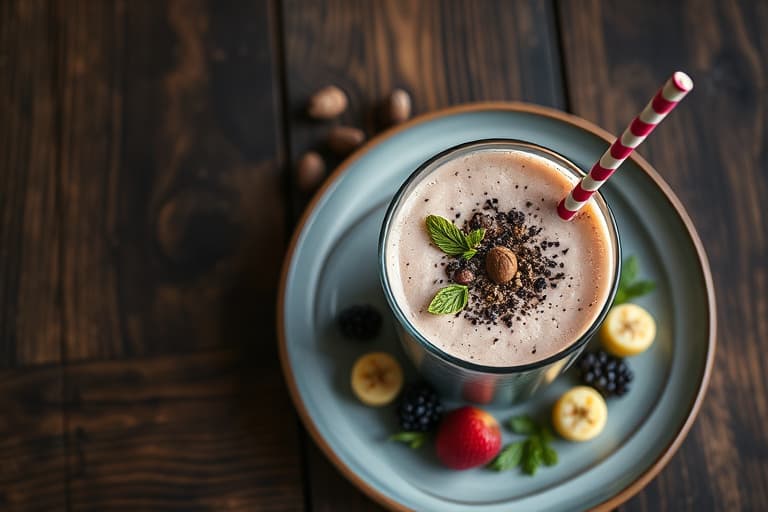 Blåbærbrise Kokossmoothie