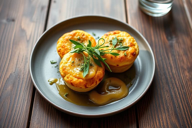 Frokostmuffins med kikerter og spinat