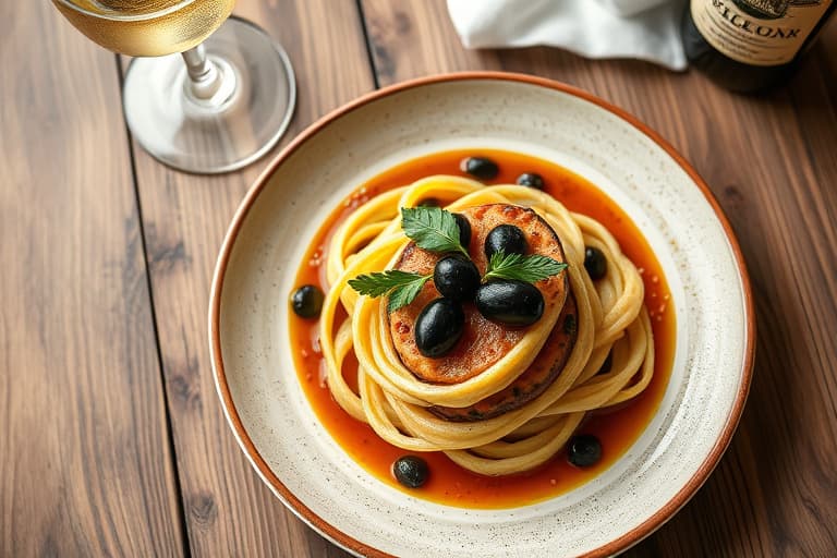 Blomkål med vannkastanjer og svarte oliven