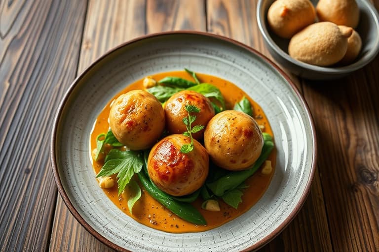 Paleokjøttboller av pølsekjøtt