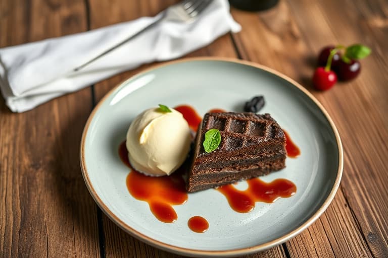 "Vær nådig!" Trefarget sjokoladekake