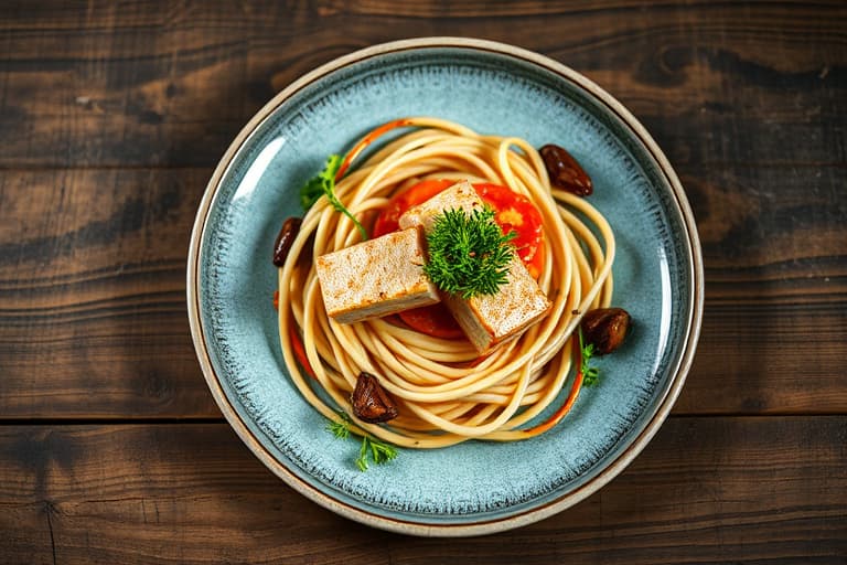 Asiatisk kyllinglår med sennepsblad