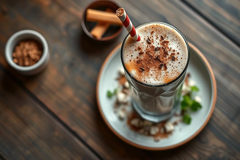 Cinnameg sjokolademilkshake