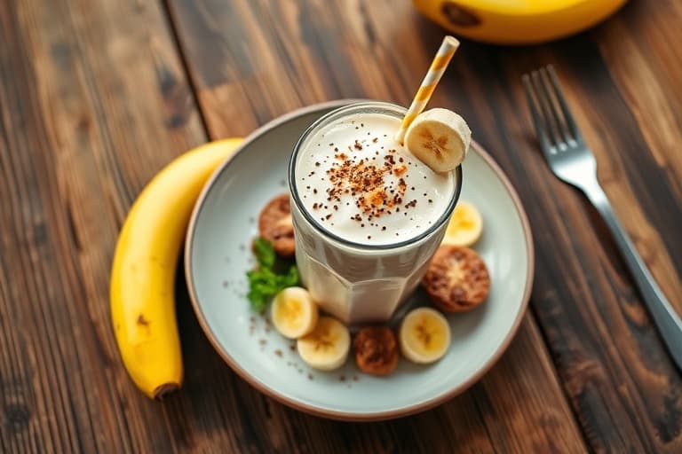 Kremet bananmilkshake